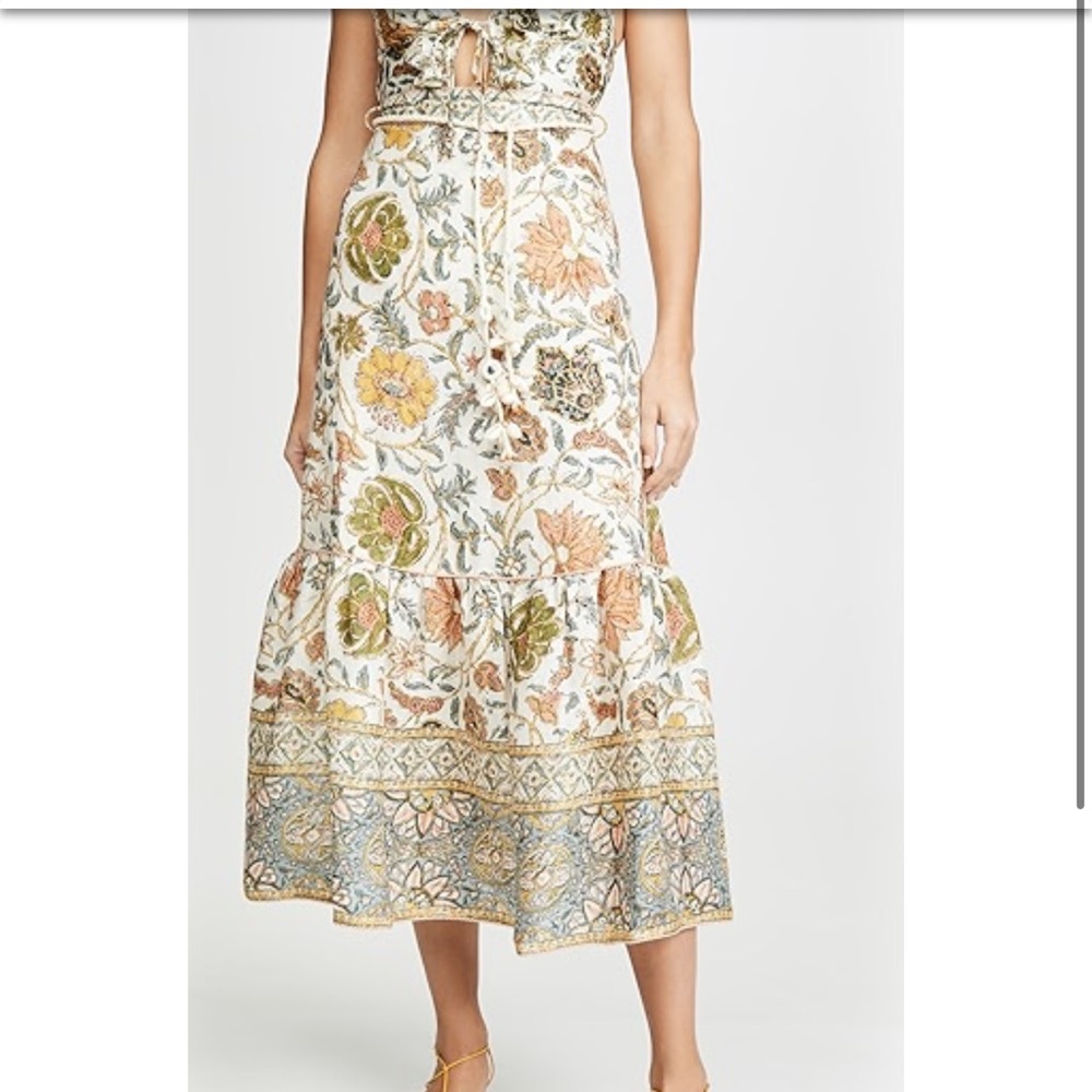 Zimmermann Paisley Print Long Skirt Size 0